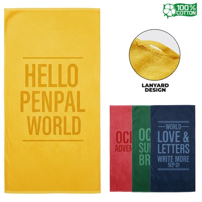 Heavyweight Jacquard Cotton Spa & Beach Towel