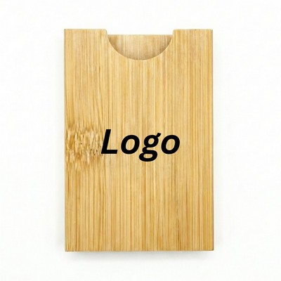 Sustainable Bamboo Pocket Card Holder
