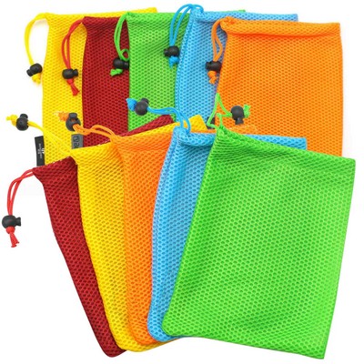 Nylon Mesh Drawstring Bag Pouch