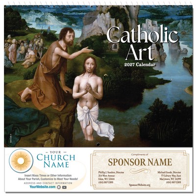 Catholic Art 2027 Wall Calendar - Spiral Bound (English)