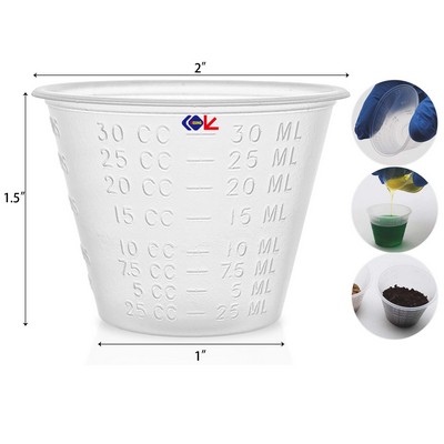 1oz Disposable Graduated Medicine Cups