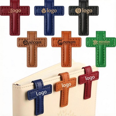 PU Leather Magnetic Bookmarks