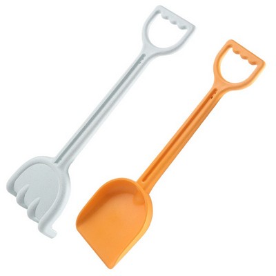 Kids' Medium Wheat Straw Beach Sand Shovel Or Rake, Eco-Friendly Sand Digging Outdoor Toys