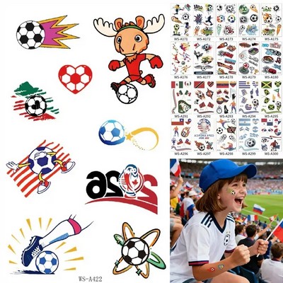 World Cup Themed Tattoo Stickers