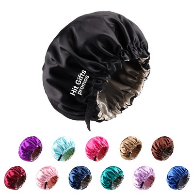 Satin Waterproof Hair Shower Cap