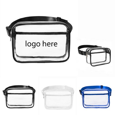 Clear PVC Belt Bag With 2 Pockets