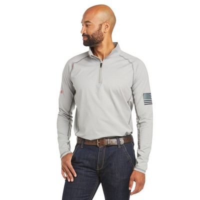 Ariat 10035420 FR Combat Stretch Patriot 1/4 Zip Work Shirt