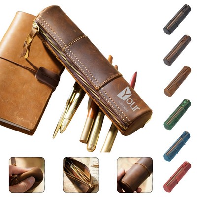 Genuine Leather Pen Case