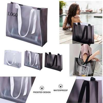 Transparent Pvc Gift Storage Handbag