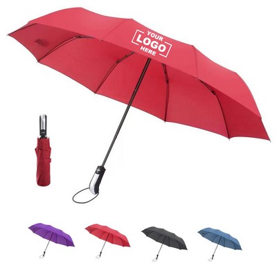 41" Auto Open Compact Folding Umbrella