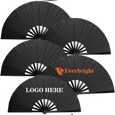 Bamboo Handle Folding Fan
