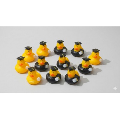 Little Yellow Doctor Duck Bath Toy Scholarly Graduation Rubber Duck for Kids Floating Water Toy