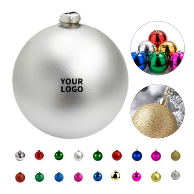 Shatterproof Plastic Christmas Ornament Ball with Easy Attach Hook