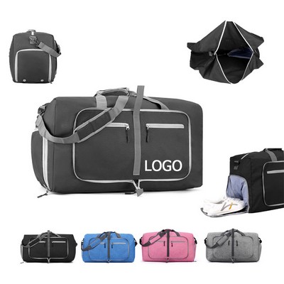 Spacious Expandable Travel Duffel with Dedicated Shoe Storage