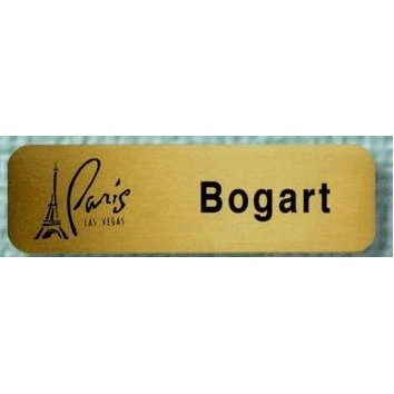Screen Printed Silver or Gold Aluminum Metal Badge