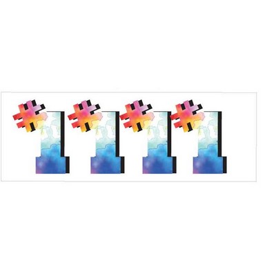 #1 Panoramic Badge w/ Bar Pin (1.625"x4.625")