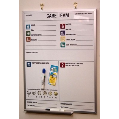 Aluminum Framed Steel Magnetic Receptive Dry Erase Board (24 x 36")