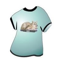 Asian Burmilla Cat T-Shirt Lapel Pin