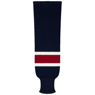 Columbus Pro Series Royal Blue Away Socks w/White & Red Stripes