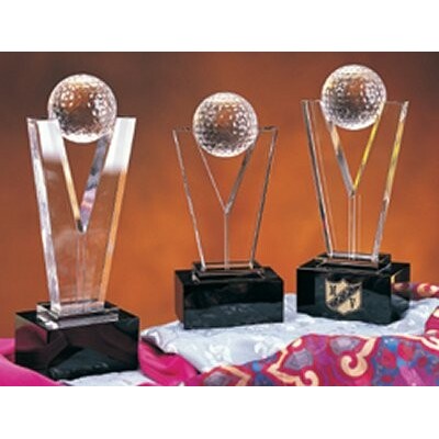 Crystal Golf Trophy - Medium (3.5"x9"x2.25")