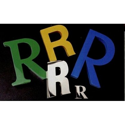 Reverse Channel Fabricated Stainless Finish 4" Letters w/ 1/2" Depth