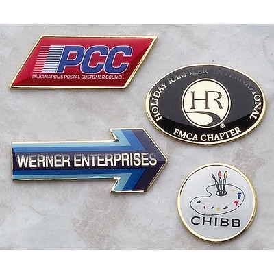 Series 3575 Economical Printed Lapel Pin (Up to 1")