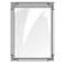 Deluxe Sewn Menu Cover w/ Single View Window 5.5" x 14"