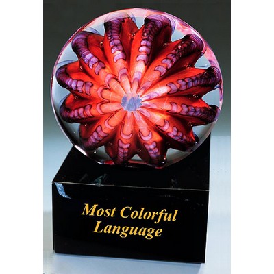 Most Colorful Language Sculpture w/ Marble Base (4.25"x6")