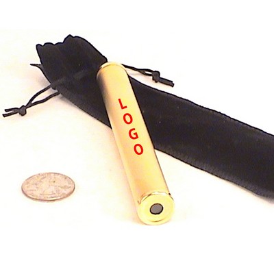 Brushed Brass Pocket Kaleidoscope with Black Gift Pouch