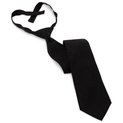 Hunter Green Hook & Loop Poplin Tie - 18"