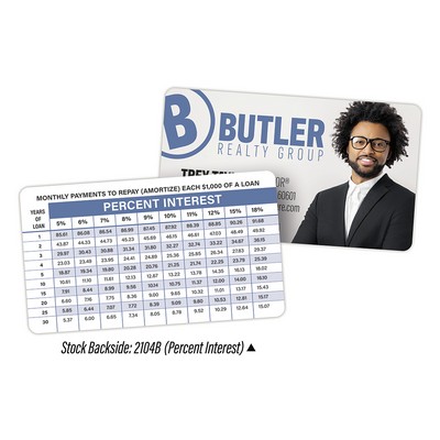 UV-Coated (1S) Business Card - 3.5x2 (2-Sided) Round Corners - 10 pt.