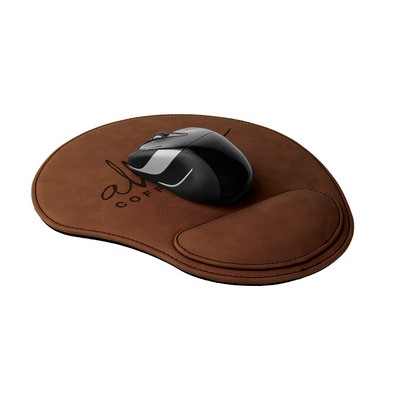 Leatherette Mouse Pad (Dark Brown)