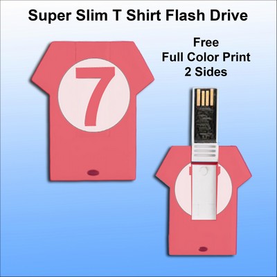 Super Slim T Shirt Flash Drive - 256 MB Memory