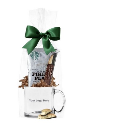 Starbucks Coffee & Cookie in Glass Coffee Mug