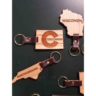 Hardwood State Keychains