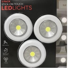 Vivitar® 3-Pak Stick-On LED Circle Lights