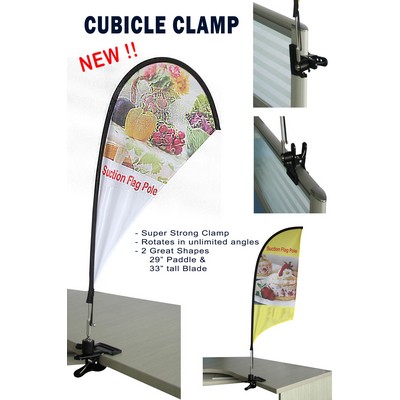 CUBICLE Wing Flag Kit (Hardware + Double Sided Print)