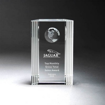 Crystal Tablet with Linear Accent (Small)
