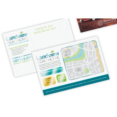 Full Color 16 pt. C2S 2 Sided Postcards w/Raised Spot Gloss Front & Back (5"x 7")