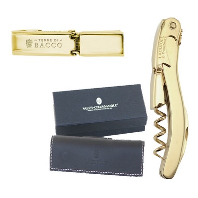 Laguiole Tradition® Corkscrew w/Gold Plated Handle