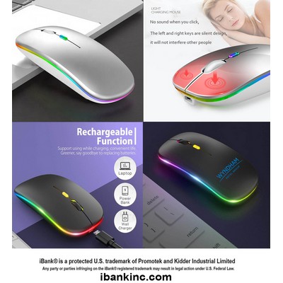 iBank ® Bluetooth Wireless Mouse, LED Slim Dual Mode (Bluetooth 5.1 and 2.4G Wireless)
