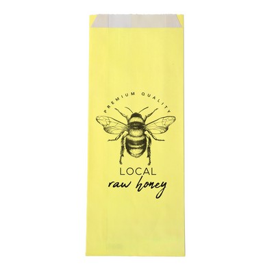 One-color Colored Paper Bag Yellow (5" x 12" x 2")