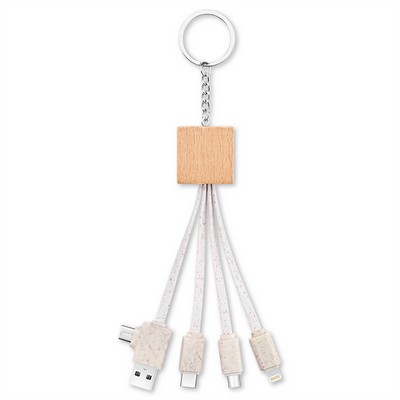 Bio-Degradable Bamboo Charging Buddy Cable Set