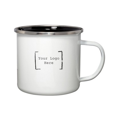Campfire 16 Oz. Mug / Promotional Enamel Coffee Cup