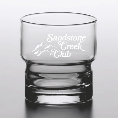 Laser Engraved Libbey® 12037 Newton 10 oz. Stackable Rocks / Old Fashioned Glass