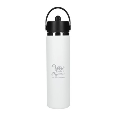 Hydro Flask Bottle Wide Mouth w/ Straw Cap 24 Oz.