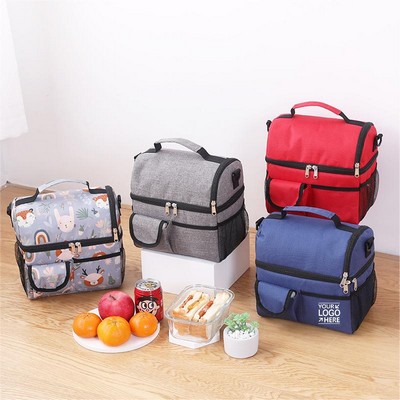 Insulated Lunch Bag w/Adjustable Strap