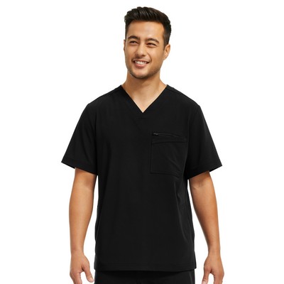 White Cross - CRFT - Men's Four-Pocket V-Neck Top