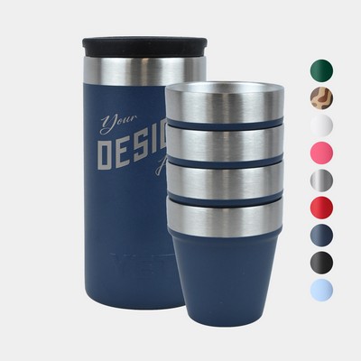 1.7 oz YETI® Rambler Stainless Steel Insulated Shot Glass with Carrying Case