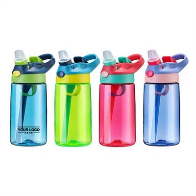 16oz Water Bottle for Kids with Straw and Easy Grip Handle